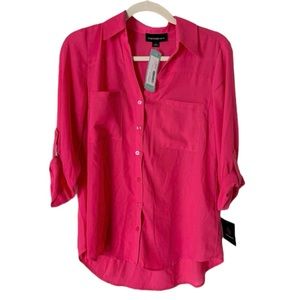 NWT Hot Pink Fortune + Ivy Blouse